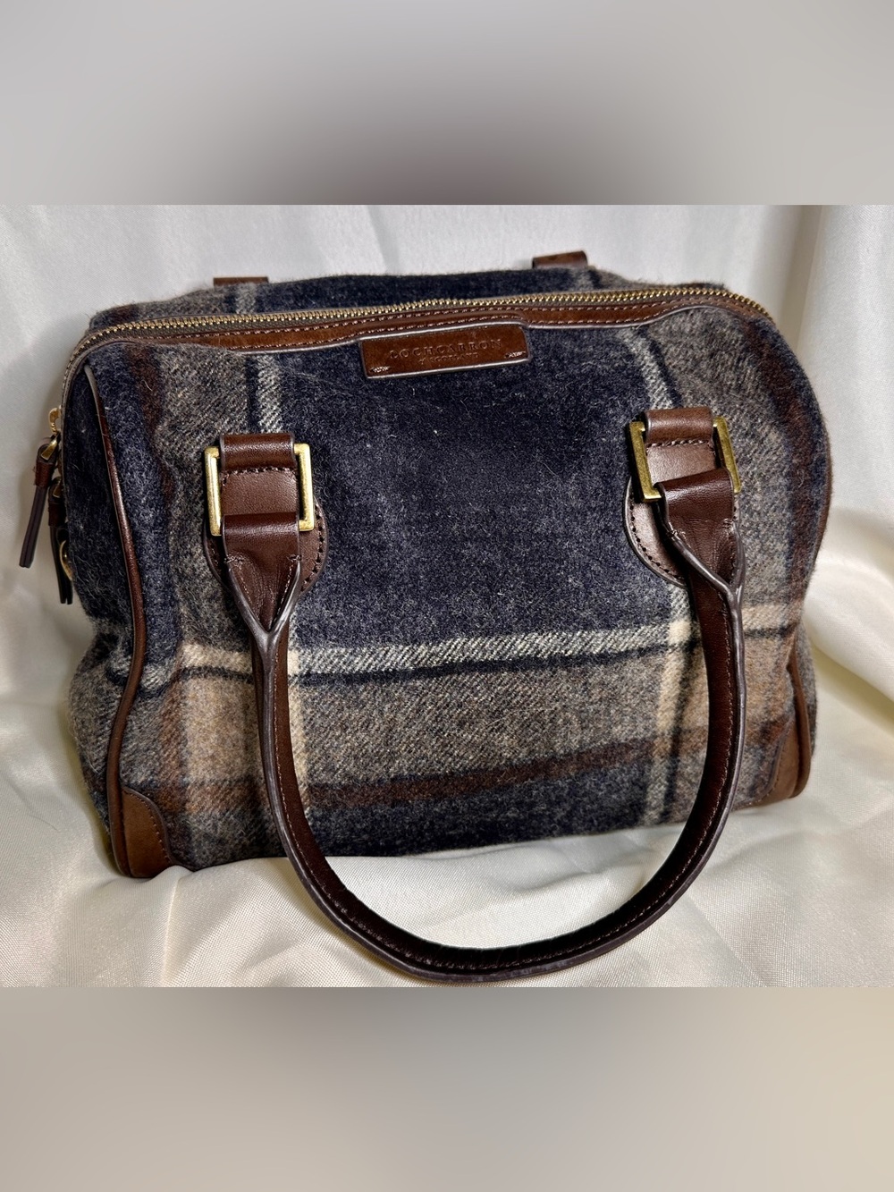 Lochcarron of Scotland Purse Women’s Wool Tartan Satchel Bag Like New